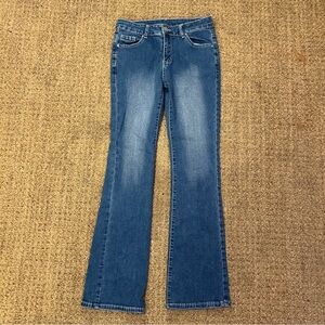 Shein Y2K Flare Jeans Medium Wash Size Small